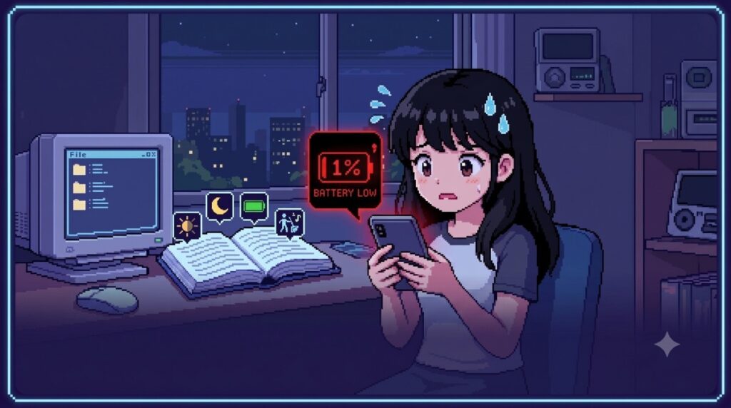 스마트폰 배터리 충전 화면