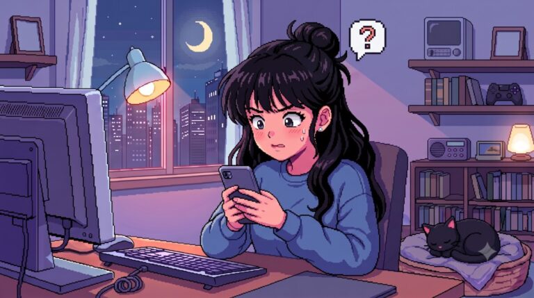 스마트폰 지도와 위치 표시 화면