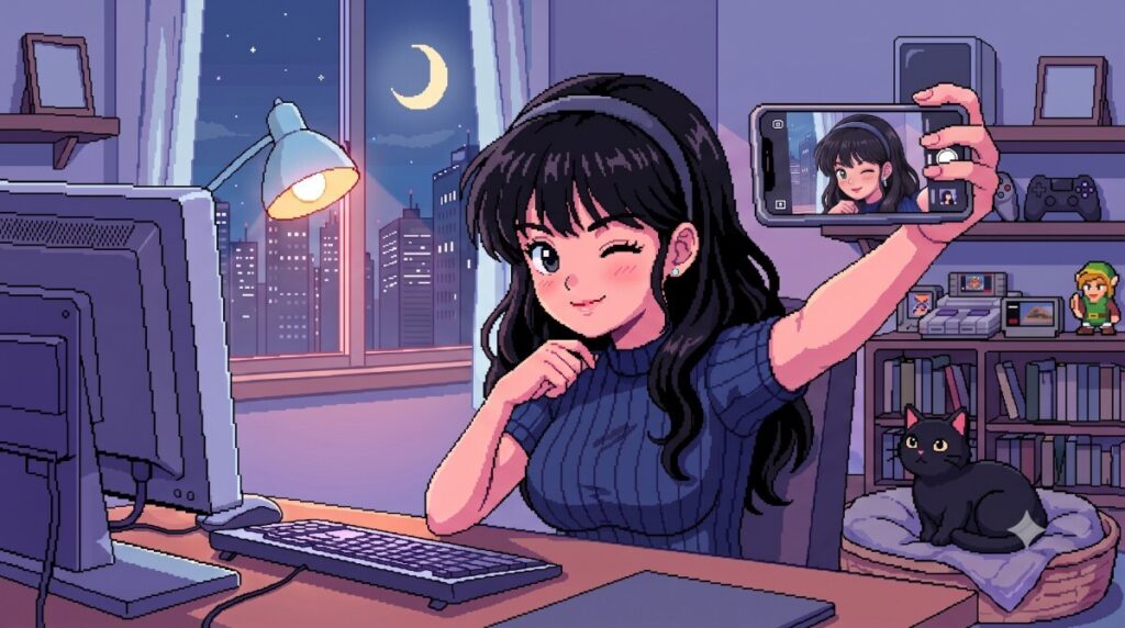 스마트폰으로 풍경을 촬영하는 모습