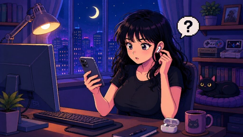 스마트폰과 무선 이어폰